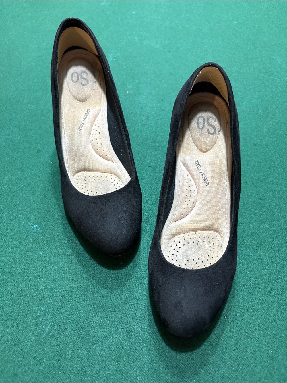 SO Black Women's Ballet Flats with Cushioned Insole